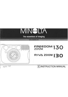 Minolta Riva 130 manual. Camera Instructions.